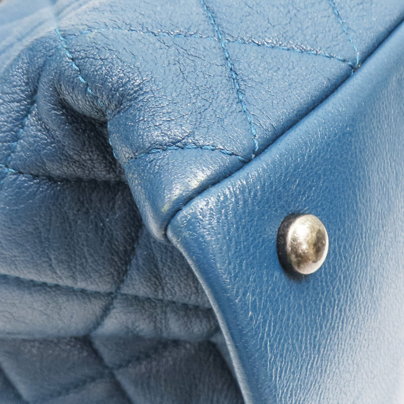 藍色 牛皮 兩用包【CHANEL 香奈兒】-13