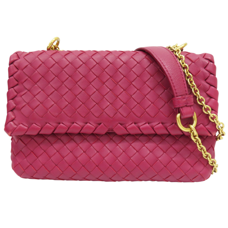 紅色 羊皮編織 肩背包【BOTTEGA VENETA BV 寶緹嘉】-0
