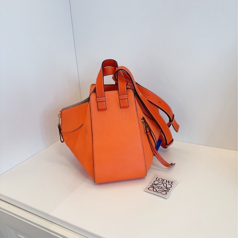 【近新閒置❤️】 Loewe  Hammock吊床包小號 愛馬仕色 橙色手提包 斜挎包 單肩包