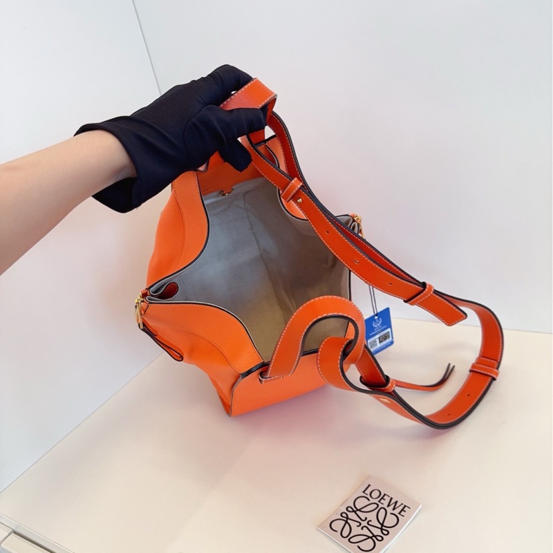 【近新閒置❤️】 Loewe  Hammock吊床包小號 愛馬仕色 橙色手提包 斜挎包 單肩包-8