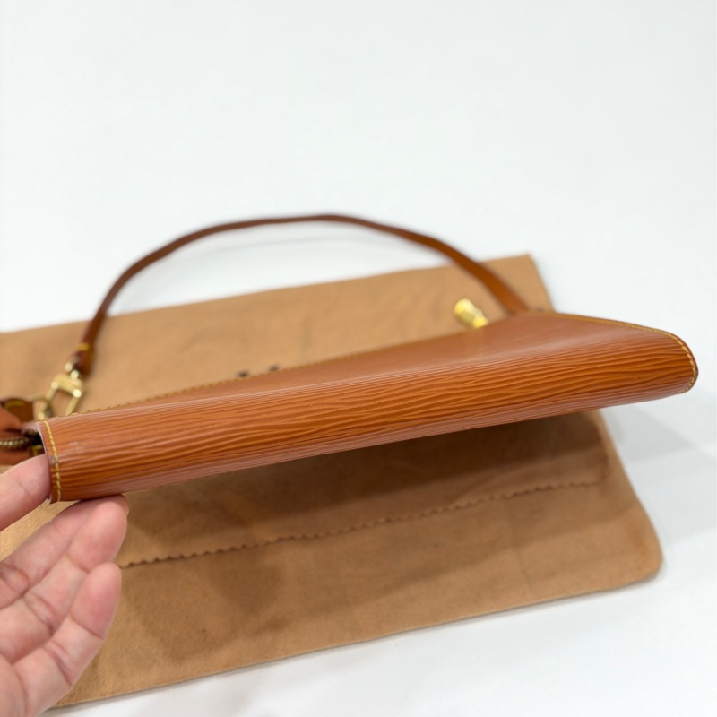 LV 路易威登 EPI 南瓜 水波紋 麻將包 腋下包 手提包 手挽包 手拿包-9