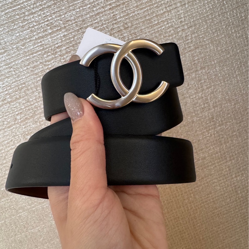 Chanel 雙C logo 雙面用寬腰帶 85cm-0