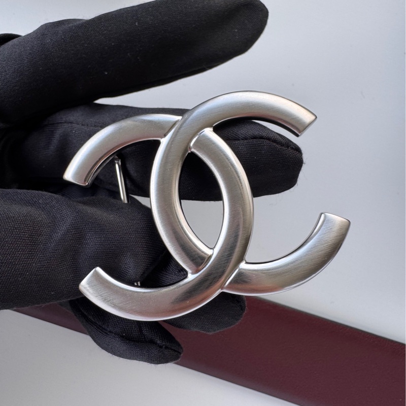 Chanel 雙C logo 雙面用寬腰帶 85cm-4