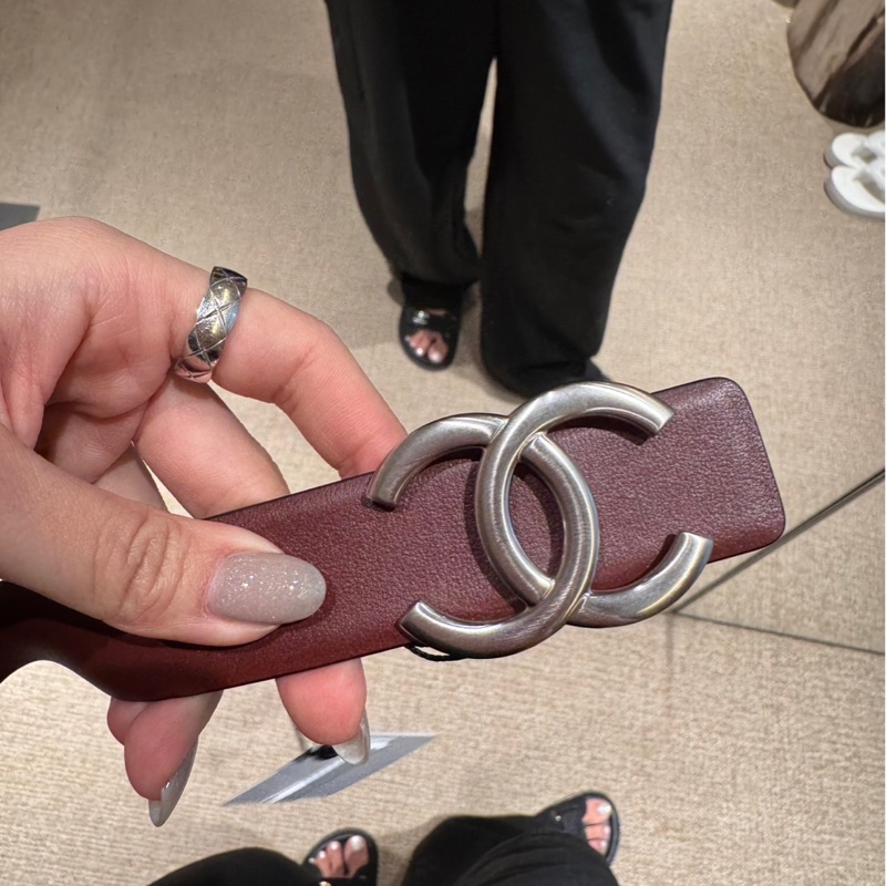 Chanel 雙C logo 雙面用寬腰帶 85cm-7