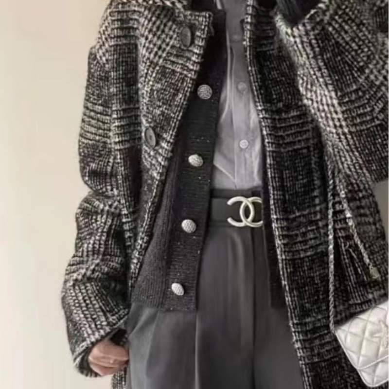 Chanel 雙C logo 雙面用寬腰帶 85cm-12