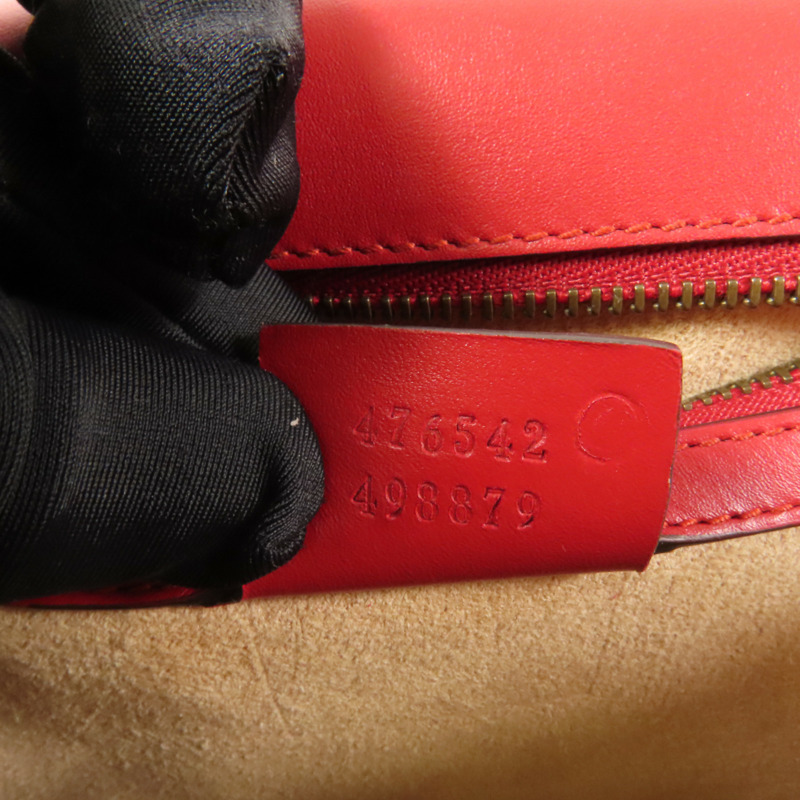 GUCCI 【激減優惠】牛皮皮革Queen Margaret Bee金扣肩背袋-8