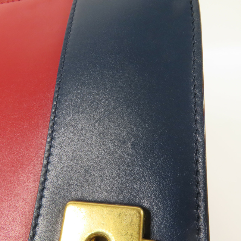 GUCCI 【激減優惠】牛皮皮革Queen Margaret Bee金扣肩背袋-15