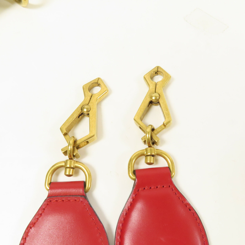 GUCCI 【激減優惠】牛皮皮革Queen Margaret Bee金扣肩背袋-16