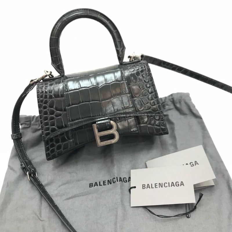 Balenciaga hourglass black bag-0