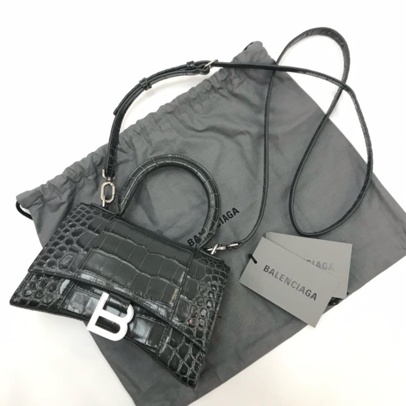 Balenciaga hourglass black bag-1