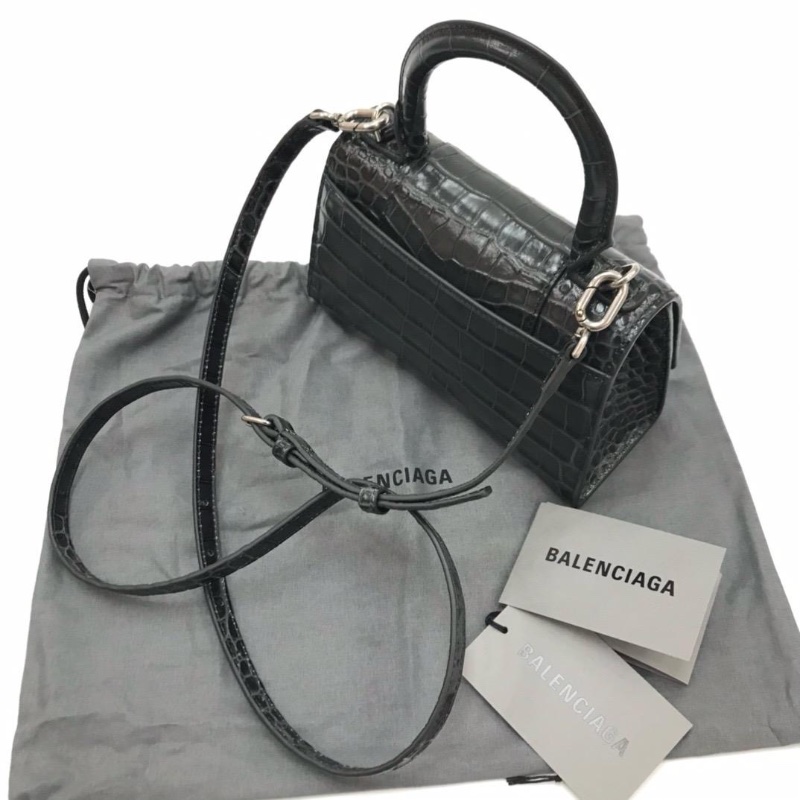 Balenciaga hourglass black bag-2