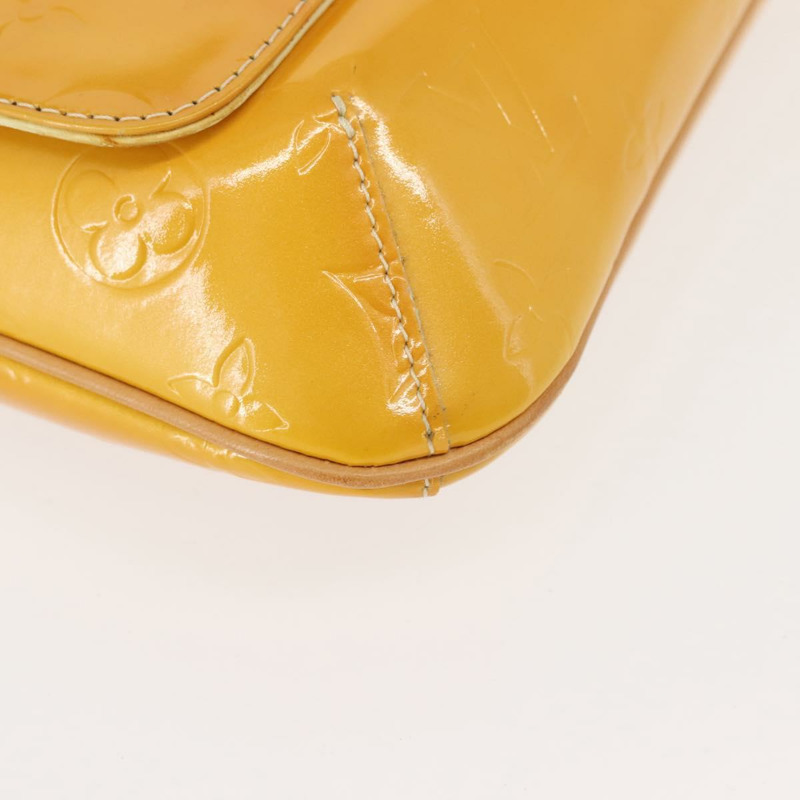 【日本直送】路易威登 Monogram Vernis Thompson Street 手袋 亮黃色 M91071 正品 gh1059-8