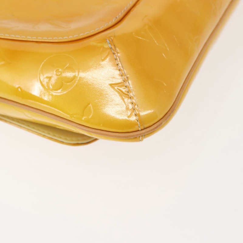 【日本直送】路易威登 Monogram Vernis Thompson Street 手袋 亮黃色 M91071 正品 gh1059-14