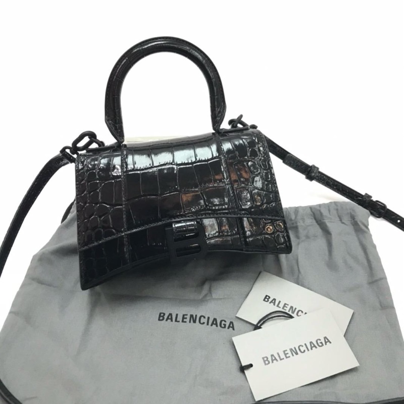 Balenciaga hourglass black logo-0