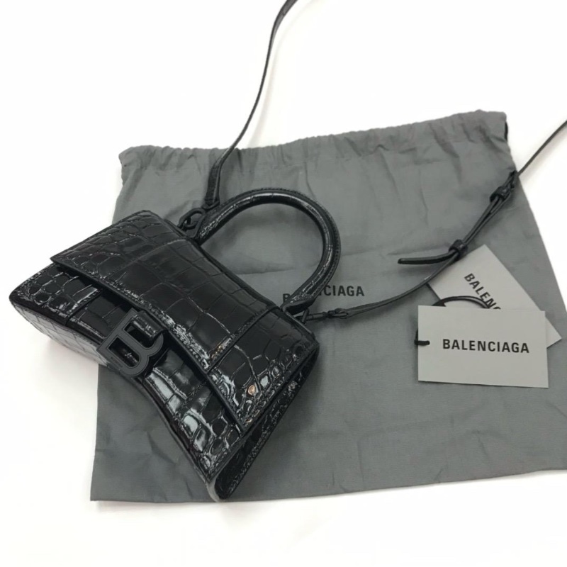 Balenciaga hourglass black logo-1