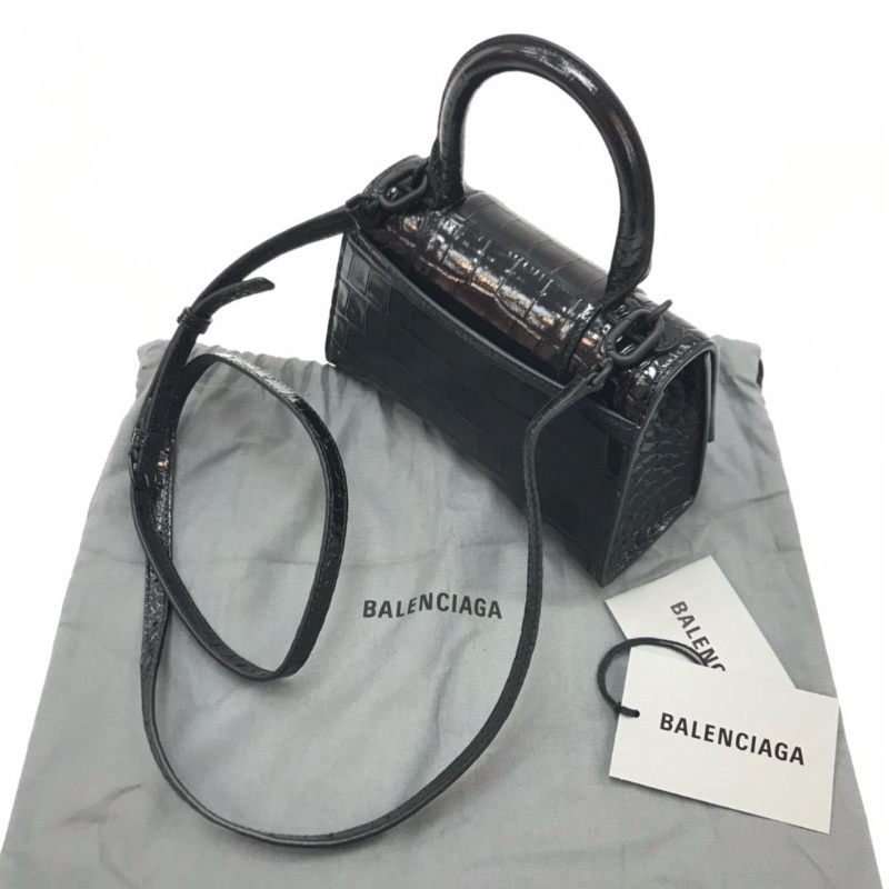 Balenciaga hourglass black logo-2