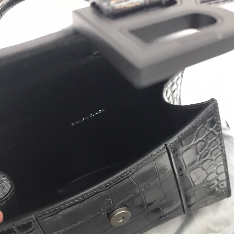 Balenciaga hourglass black logo-3