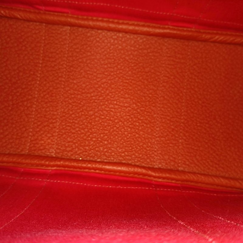 HERMÈS Garden Party 30硃砂紅帆布花園包手提包 銀色五金 Z刻 配件齊全 9.9新-8