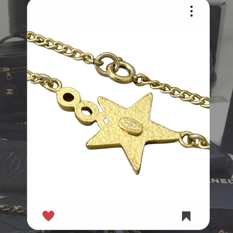 🛍️🎁 雙11🔥 11月新品上架 🔥💖 ✨超美新到 ！香奈兒 Chanel 黑金色星星🌟 COCO 項鍊 🔥 香奈兒熱賣款 香奈兒項鏈 CHANEL NECKLACE-2