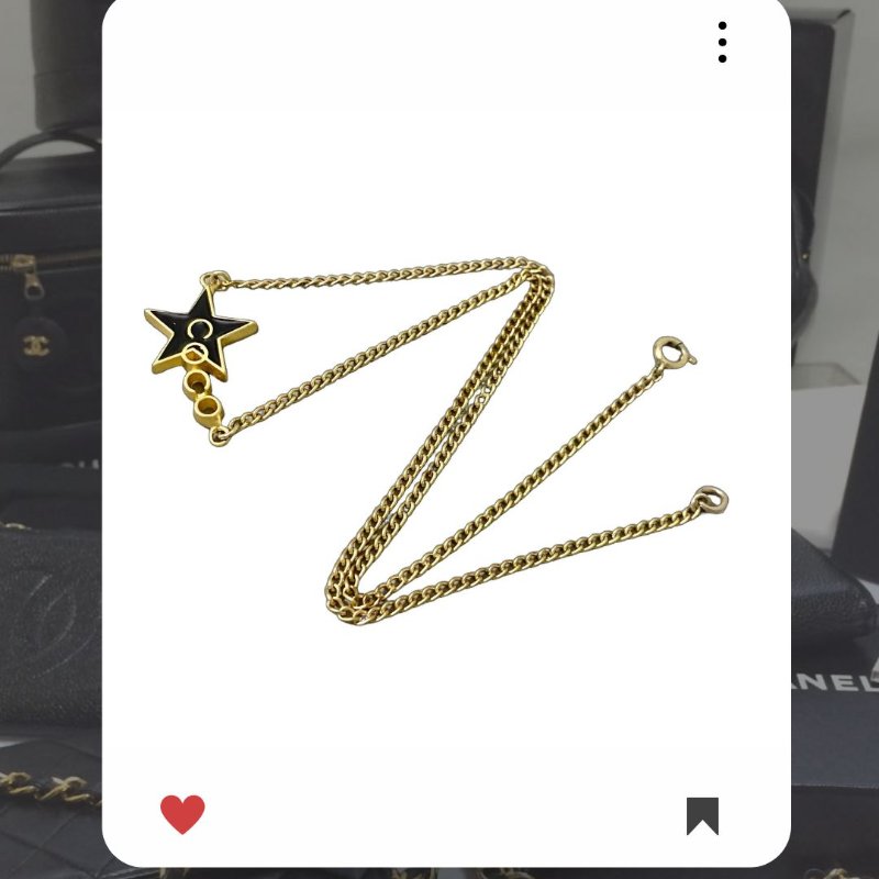 🛍️🎁 雙11🔥 11月新品上架 🔥💖 ✨超美新到 ！香奈兒 Chanel 黑金色星星🌟 COCO 項鍊 🔥 香奈兒熱賣款 香奈兒項鏈 CHANEL NECKLACE-6