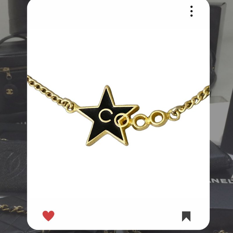🛍️🎁 雙11🔥 11月新品上架 🔥💖 ✨超美新到 ！香奈兒 Chanel 黑金色星星🌟 COCO 項鍊 🔥 香奈兒熱賣款 香奈兒項鏈 CHANEL NECKLACE-7