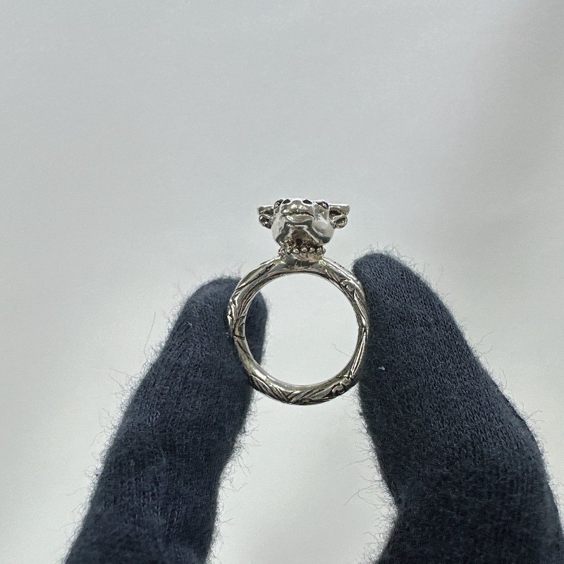 GUCCI Anger Forest純銀牛頭戒指-3