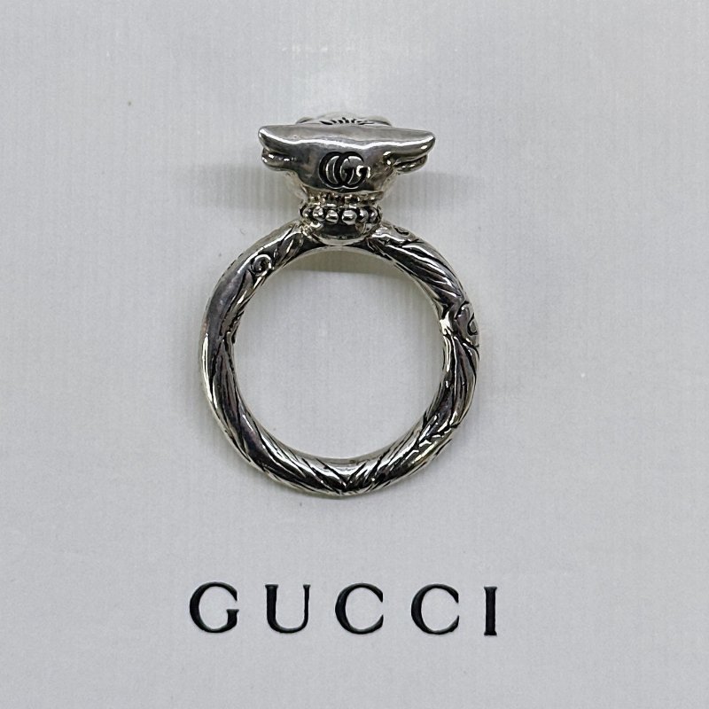 GUCCI Anger Forest純銀牛頭戒指-2
