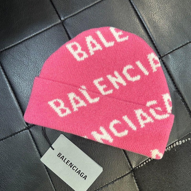 Balenciaga 巴黎世家 滿版 針織 毛 帽 義大利製 現貨 原價11500-5