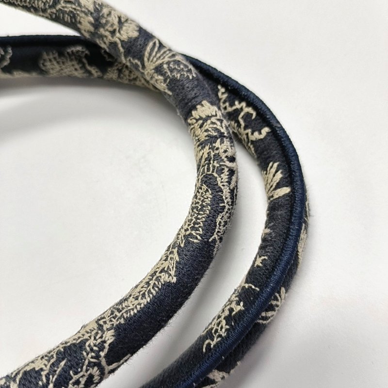 DIOR Book Tote 中號深藍色帆布刺繡提花手提包單肩包 9.8新-8