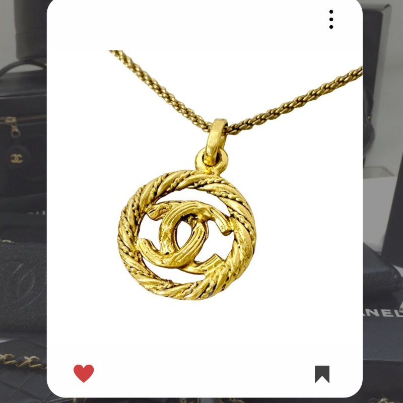 🛍️🎁 雙11🔥 11月新品上架 🔥💖 ✨超美新到 ！香奈兒 復古Chanel 金色圈圈CC項鍊 🔥 香奈兒熱賣款 香奈兒項鏈 CHANEL NECKLACE-0