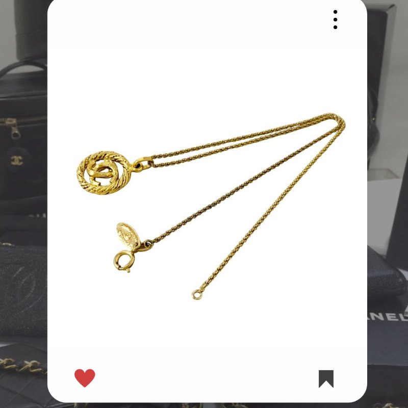🛍️🎁 雙11🔥 11月新品上架 🔥💖 ✨超美新到 ！香奈兒 復古Chanel 金色圈圈CC項鍊 🔥 香奈兒熱賣款 香奈兒項鏈 CHANEL NECKLACE-6