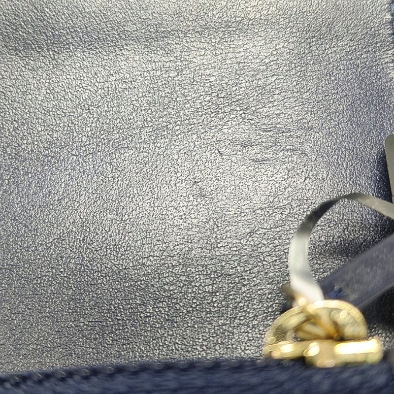 CHANEL 19 WOC深藍色牛仔布菱格紋絎縫斜挎包手提包單肩包 金色銀色釕色五金-9