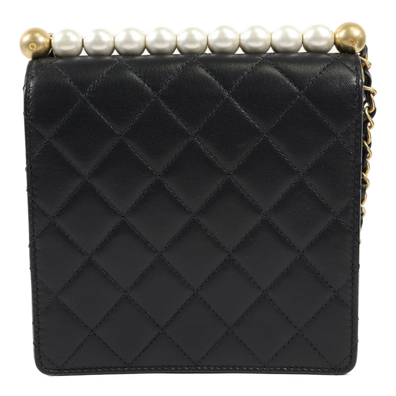 CHANEL 羊皮皮革Shoulder Bag金扣肩背袋-1