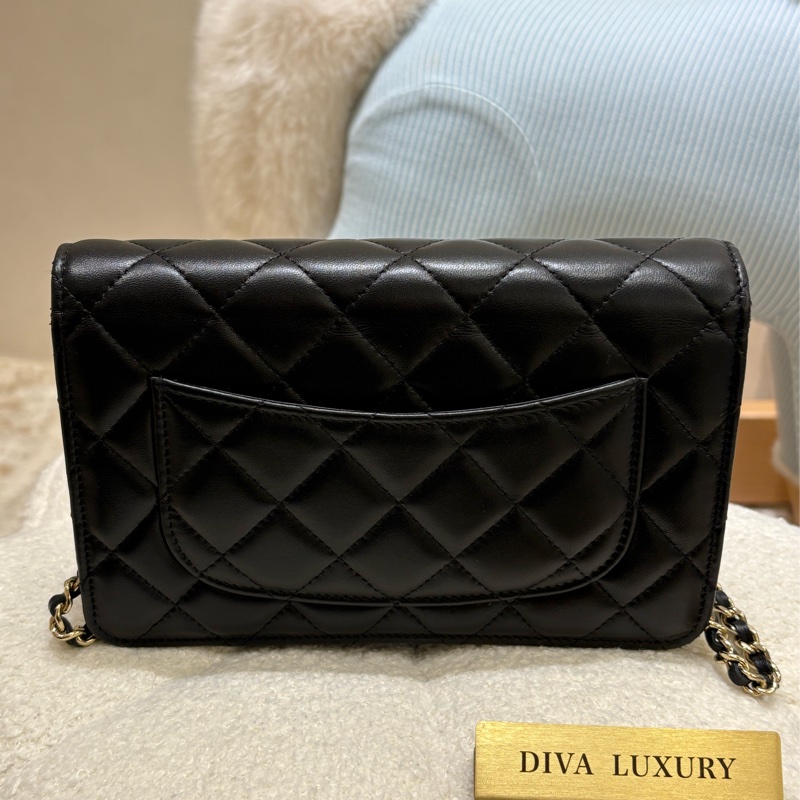 Chanel WOC 珍珠CC logo 二手-2