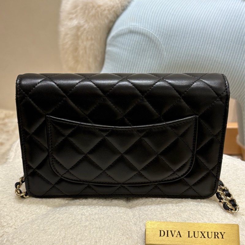 Chanel WOC 珍珠CC logo 二手-10