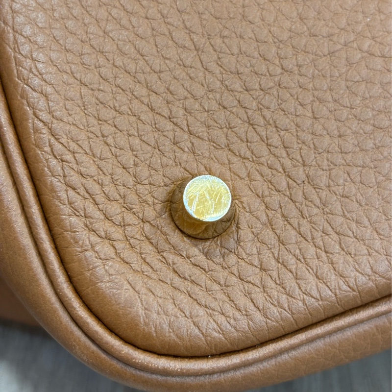 HERMES TC PICOTIN 22 37金棕色 U刻 金釦 TC皮 手提包 水桶包 菜籃包 菜籃子-20