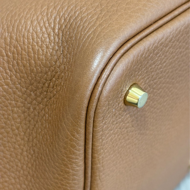 HERMES TC PICOTIN 22 37金棕色 U刻 金釦 TC皮 手提包 水桶包 菜籃包 菜籃子-22