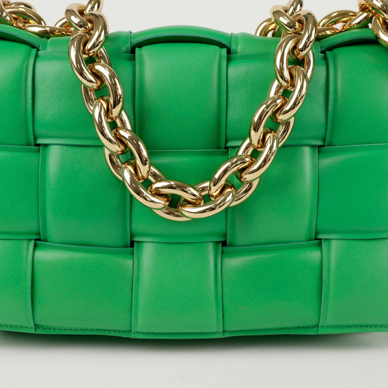 【包稅】BOTTEGA VENETA 鏈條卡附肩斜背包 631421-1