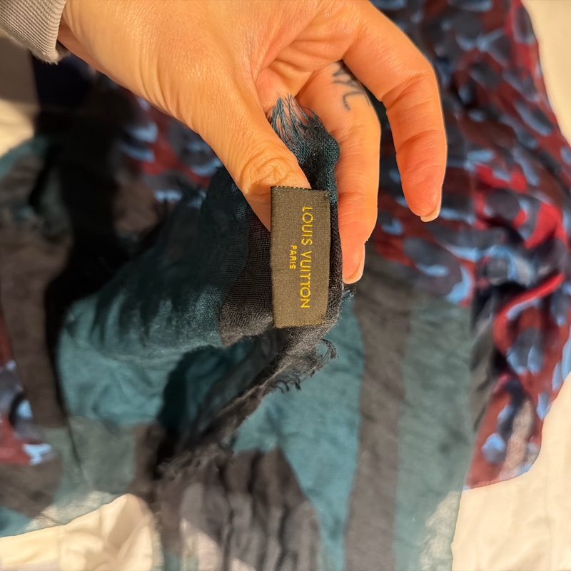 Lv 豹紋大圍巾-1