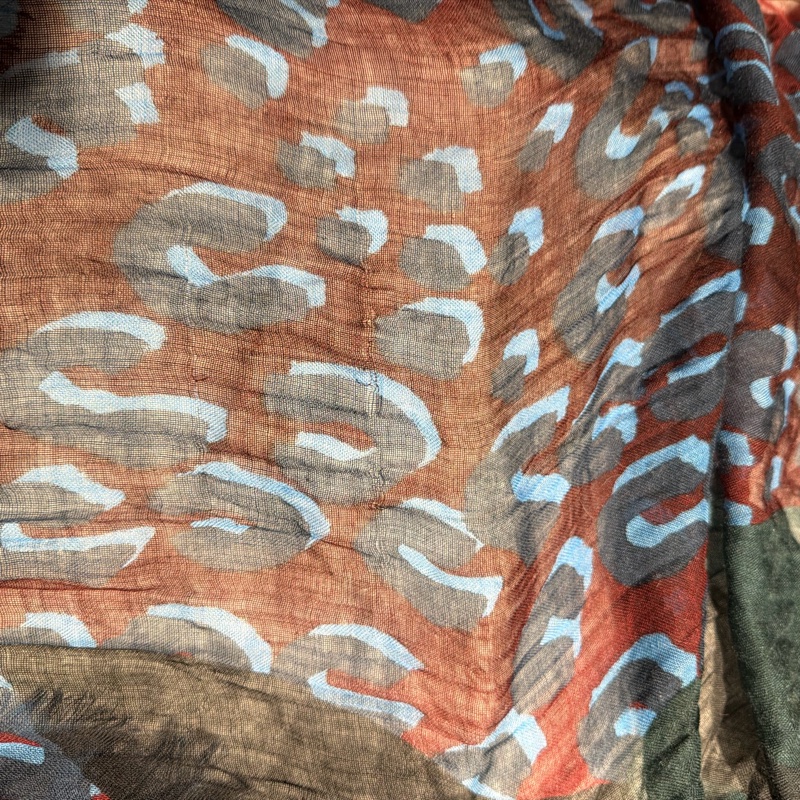 Lv 豹紋大圍巾-2