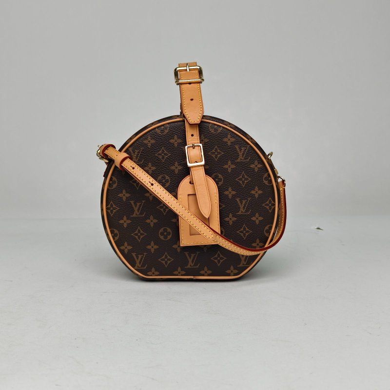 LOUIS VUITTON PETITEBOITECHAPEAU硬圓餅中號17.5老花PVC2017肩背包-0