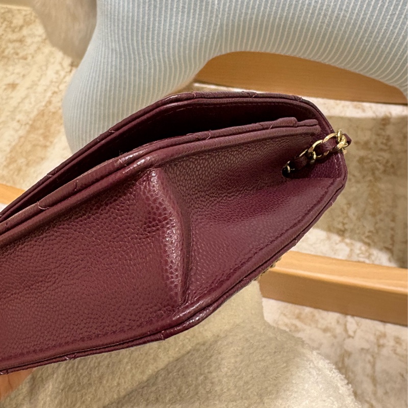 Chanel WOC 酒紅色 二手 like new❤️‍🔥-5