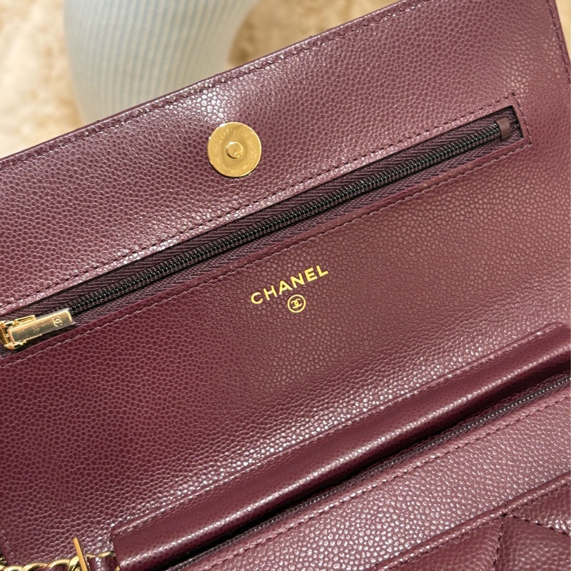 Chanel WOC 酒紅色 二手 like new❤️‍🔥-7
