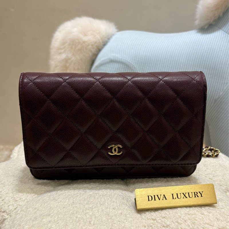Chanel WOC 酒紅色 二手 like new❤️‍🔥-10