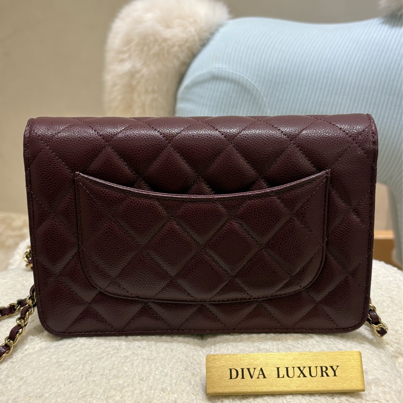 Chanel WOC 酒紅色 二手 like new❤️‍🔥-11