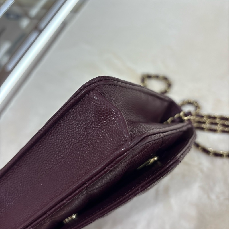 Chanel WOC 酒紅色 二手 like new❤️‍🔥-20