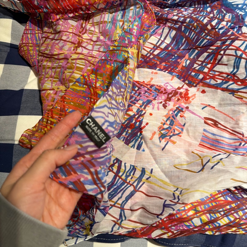 Chanel 大絲巾圍巾-1