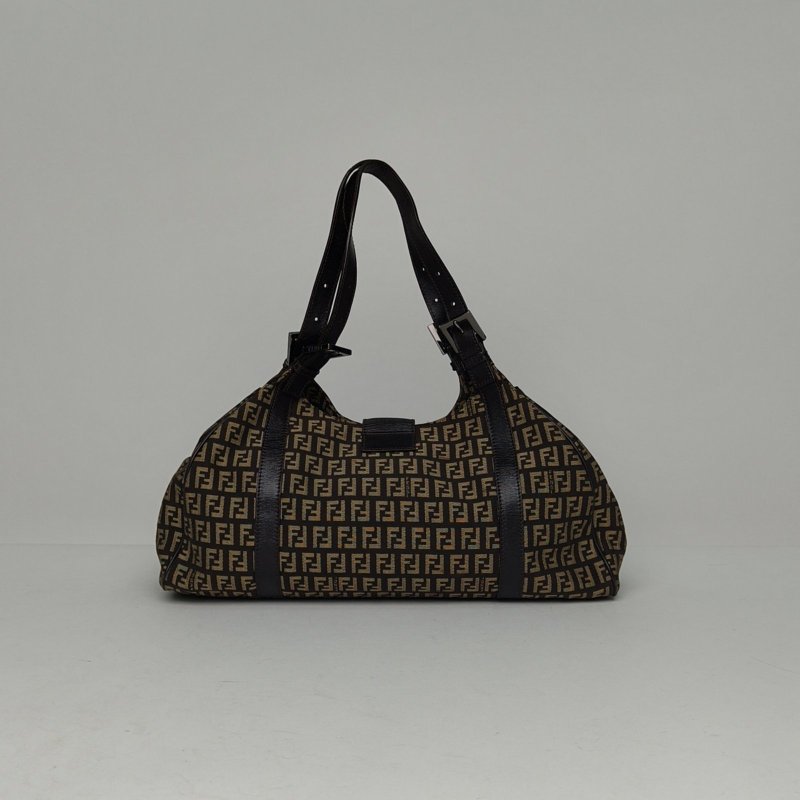 FENDI 老花帆布Fendi中古經典單肩包肩背包-2