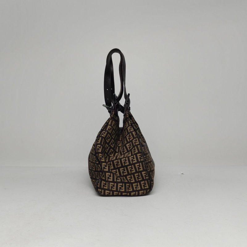 FENDI 老花帆布Fendi中古經典單肩包肩背包-3