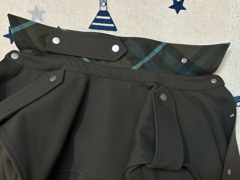 BURBERRY英國水瀨棕色羊毛襯衫UK2-8